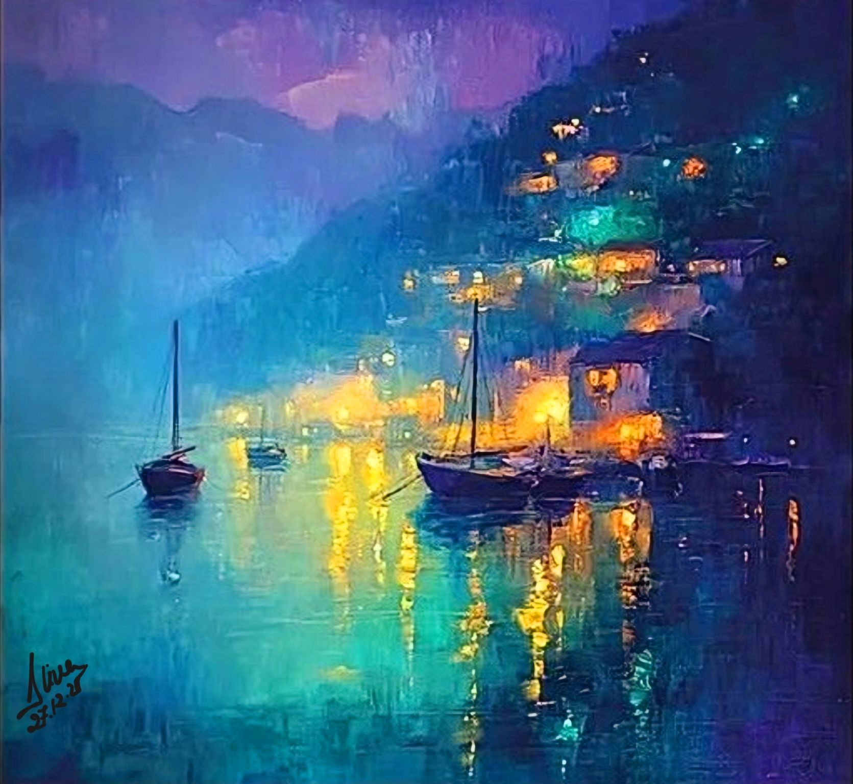 ArteDiAlina.com painting: Into the Twilight